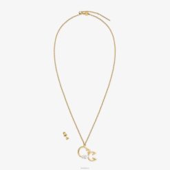 Fendi mujer conjunto de escorpio 2LH8E1644 joyas oro