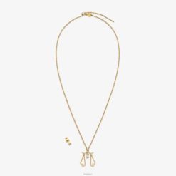 Fendi mujer conjunto libra 2LH8E1639 joyas oro