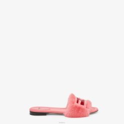 Fendi mujer diapositivas de visón 2LH8E1332 zapatos rosa