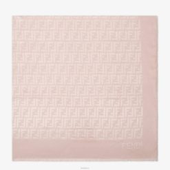 Fendi mujer estola de seda paloma 2LH8E298 accesorios beige