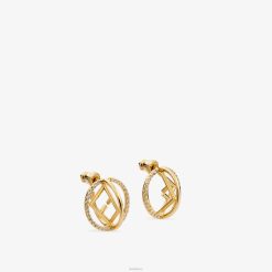 Fendi mujer f es aretes 2LH8E1670 joyas oro