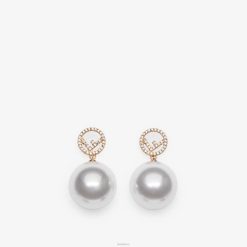 Fendi mujer f es aretes 2LH8E1754 joyas oro