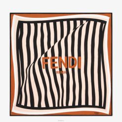 Fendi mujer fular de seda 2LH8E406 accesorios multicolor