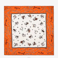 Fendi mujer fular de seda estampado 2LH8E112 accesorios multicolor