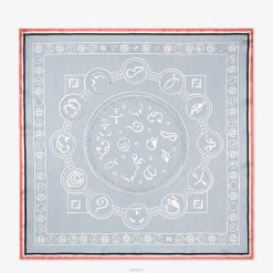 Fendi mujer fular de seda estampado 2LH8E117 accesorios multicolor