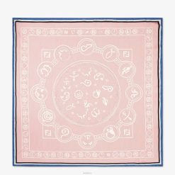 Fendi mujer fular de seda estampado 2LH8E118 accesorios multicolor