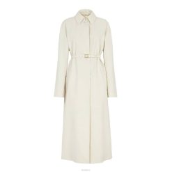 Fendi mujer gabardina de tela 2LH8E947 vestir blanco