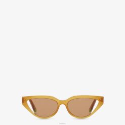Fendi mujer gafas de sol de acetato caramelo transparente 2LH8E156 accesorios beige