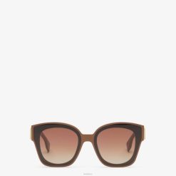 Fendi mujer gafas de sol de acetato color caramelo 2LH8E150 accesorios moda