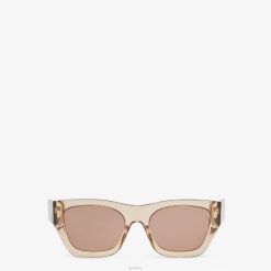 Fendi mujer gafas de sol de acetato roma 2LH8E141 accesorios beige
