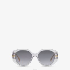 Fendi mujer gafas de sol de acetato transparente 2LH8E271 accesorios gris