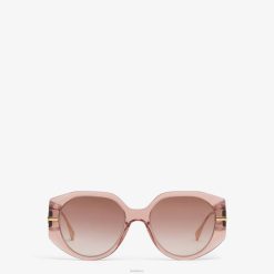 Fendi mujer gafas de sol de acetato transparente 2LH8E276 accesorios rosa
