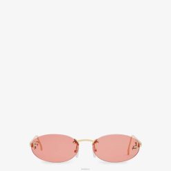 Fendi mujer gafas de sol de desfile de moda 2LH8E305 accesorios rojo