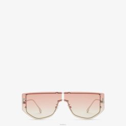 Fendi mujer gafas de sol protectoras con lentes degradadas de dos tonos 2LH8E228 accesorios moda