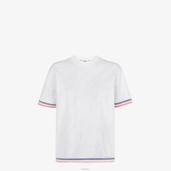 Fendi mujer jersey de viscosa 2LH8E1035 vestir blanco