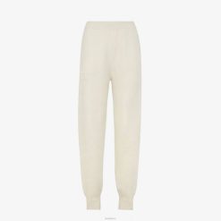 Fendi mujer pantalones de cachemira 2LH8E1188 vestir blanco