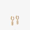 Fendi mujer pendientes en forma de o'lock 2LH8E1738 joyas oro