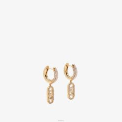 Fendi mujer pendientes en forma de o'lock 2LH8E1738 joyas oro
