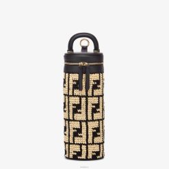 Fendi mujer porta petacas de rafia 2LH8E328 accesorios beige