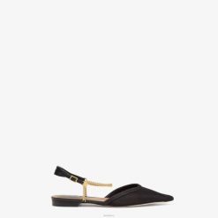 Fendi mujer sandalias de malla 2LH8E1282 zapatos negro