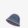 Fendi mujer sombrero cloché de crochet 2LH8E89 accesorios azul