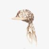 Fendi mujer sombrero de seda 2LH8E174 accesorios beige