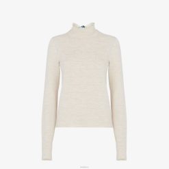 Fendi mujer sueter de lana 2LH8E997 vestir beige