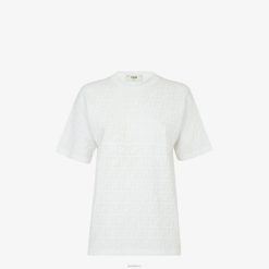 Fendi mujer suéter de viscosa 2LH8E1162 vestir blanco