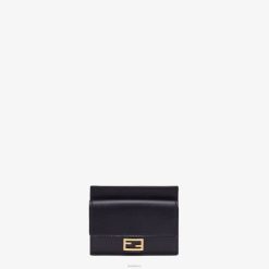 Fendi mujer tarjetero de piel de napa 2LH8E1426 accesorios negro