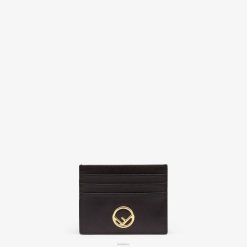 Fendi mujer tarjetero plano de piel 2LH8E1448 accesorios negro