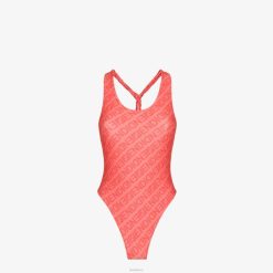 Fendi mujer traje de baño de licra 2LH8E1058 vestir rosa