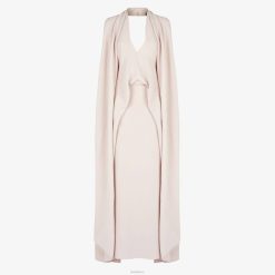 Fendi mujer vestido de cady pálido 2LH8E1004 vestir rosa