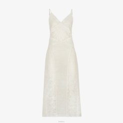 Fendi mujer vestido de encaje 2LH8E1007 vestir blanco