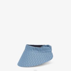 Fendi mujer visera efecto denim 2LH8E219 accesorios azul
