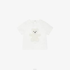 Fendi niños camiseta con osito de peluche 2LH8E2797 vestir blanco