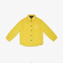 Fendi niños chaqueta camisera reversible de polar y nailon ff 2LH8E2908 vestir amarillo