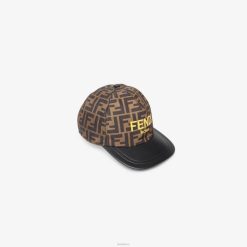 Fendi niños gorra ff de nailon con roma 2LH8E2897 accesorios multicolor