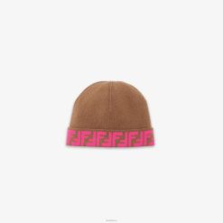Fendi niños Gorro junior reversible de punto fucsia 2LH8E2859 accesorios multicolor