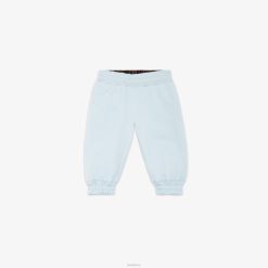 Fendi niños pantalones reversibles de polar y nailon ff 2LH8E2817 vestir azul claro