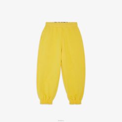 Fendi niños pantalones reversibles de polar y nailon ff 2LH8E2884 vestir amarillo