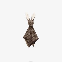 Fendi niños Peluche para bebé de algodón y cachemir con logo 2LH8E2826 accesorios moda