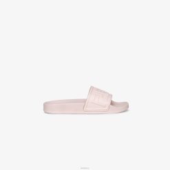 Fendi niños toboganes de piscina de goma con logo 2LH8E2913 zapatos rosa